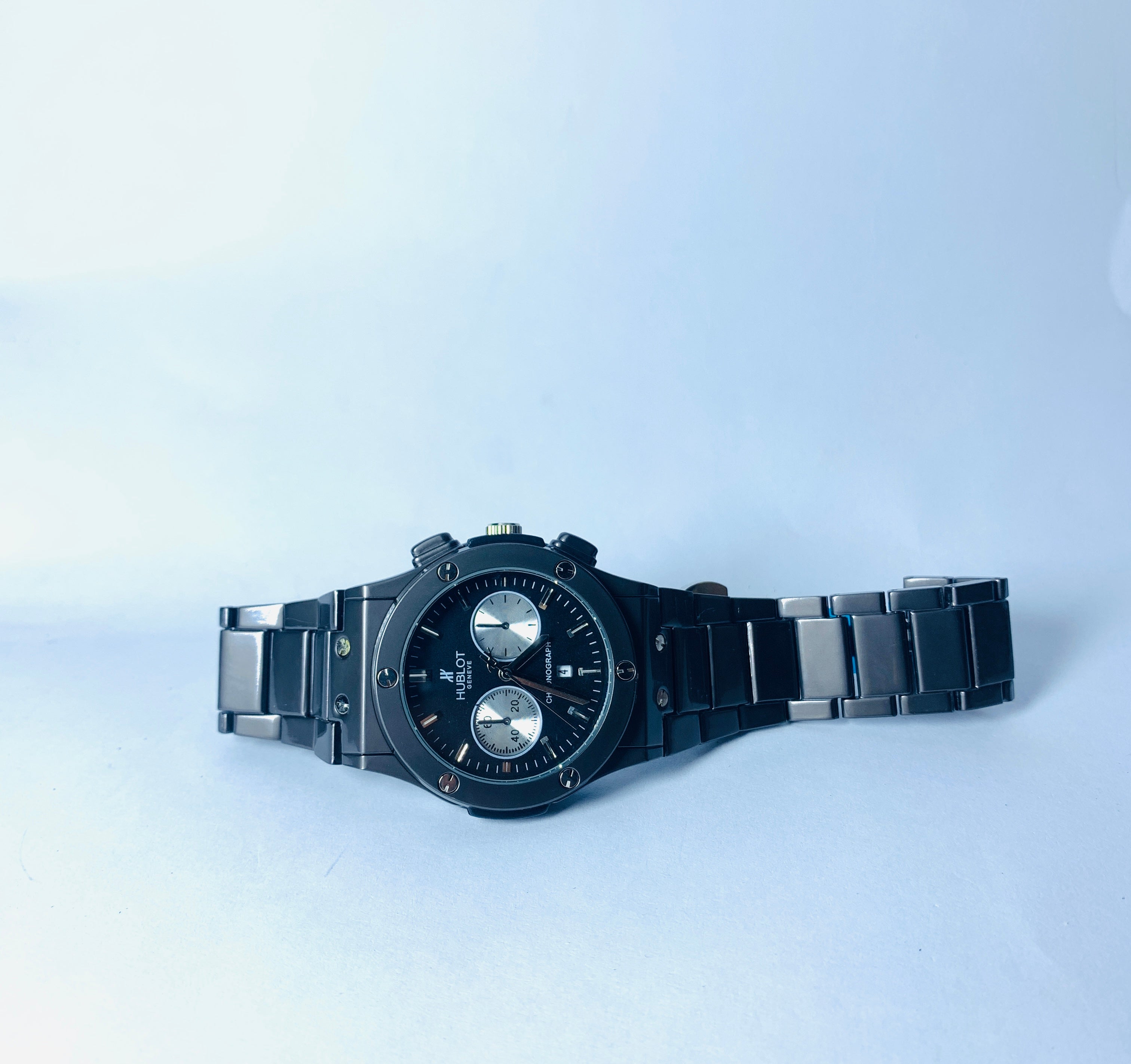 HB Premium Watch - Luxury Black Matte Chain - Black - TIME GHAR