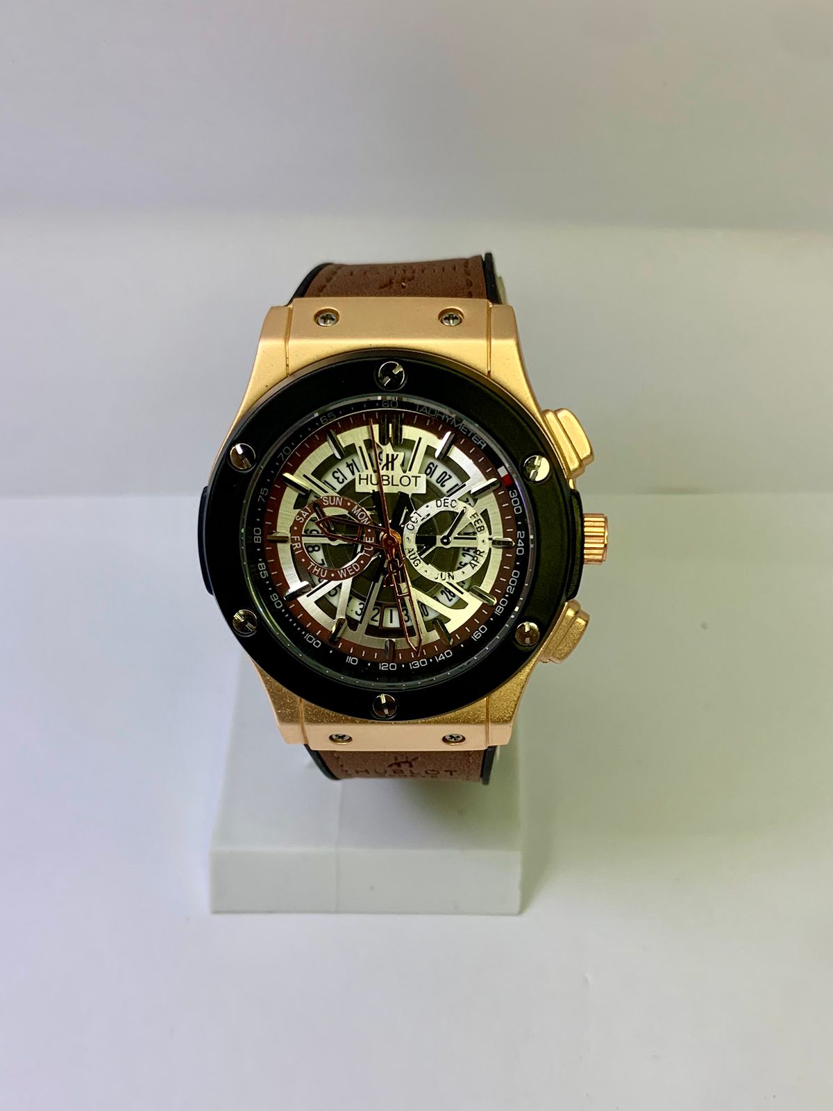 Hublot Skeleton Leather Strap | Black, Brown, Camel