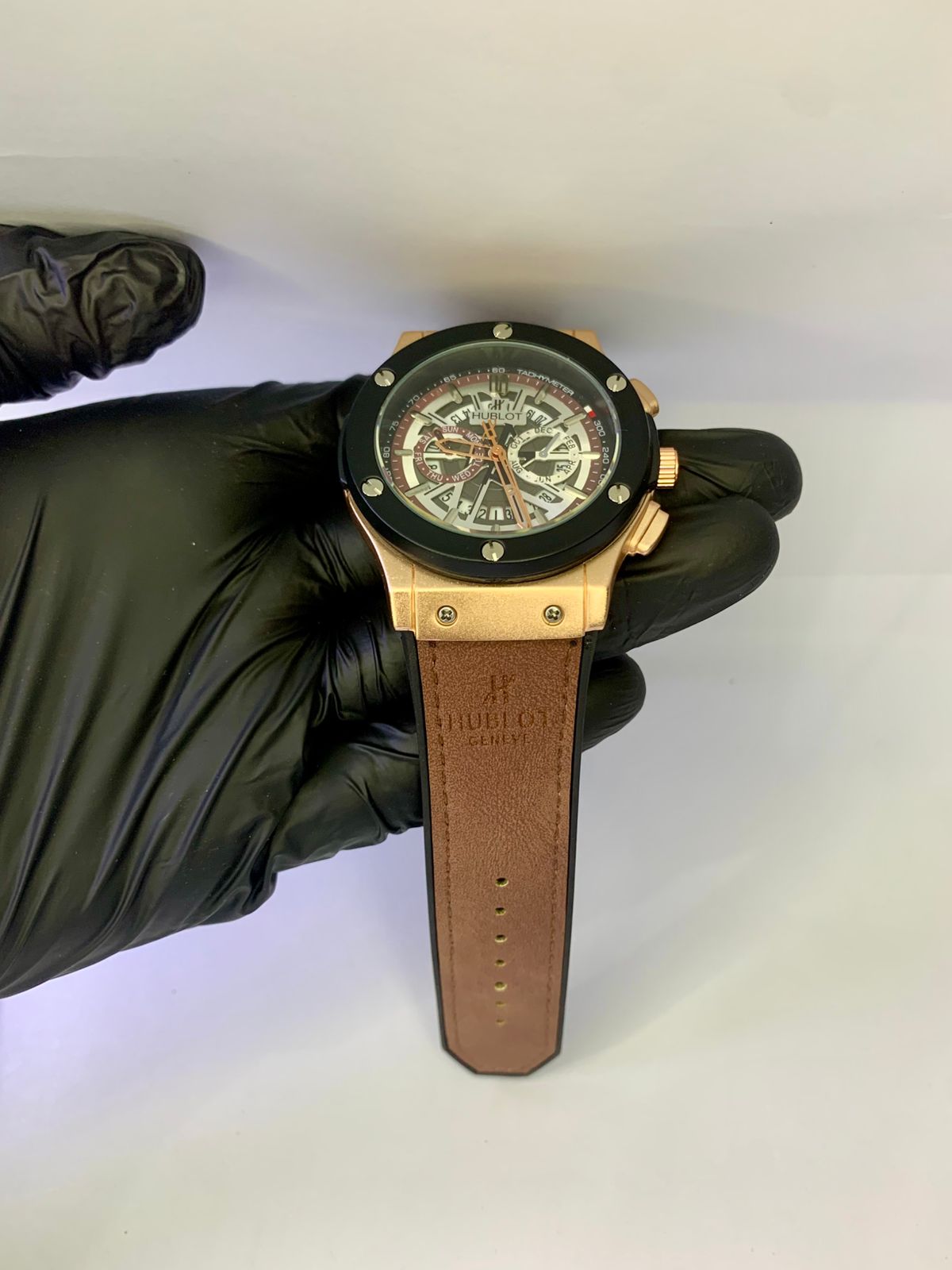 Hublot Skeleton Leather Strap | Black, Brown, Camel